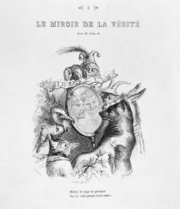 「ル・ミロワール・ド・ラ・ベリテ」のジャン＝ピエール・クラリス・ド・フロリアン（1755-94）による「寓話」のタイトルページ